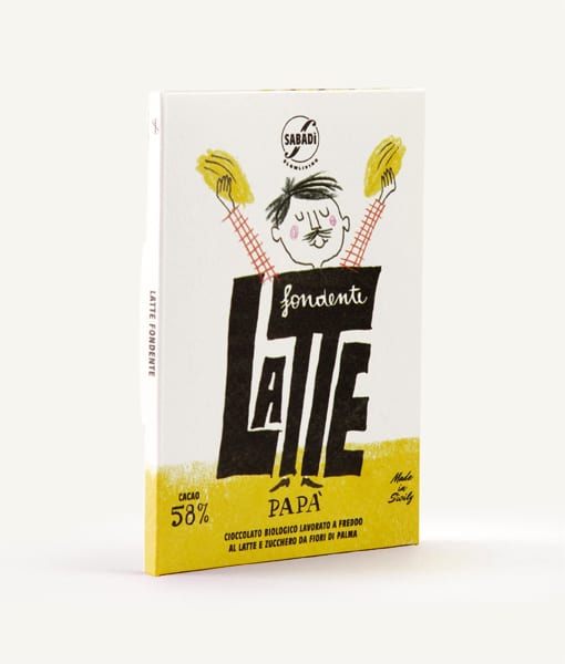Cioccolato al latte e fondente biologico lavorato a freddo - 58% cacao - PAPA