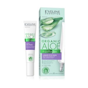 <br/> Eveline Cosmetics <br/> Organic Aloe+Collagen <br/> Eye Pads Riduzione rughe