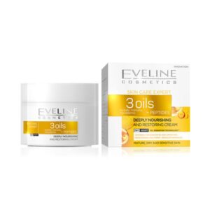 <br> Eveline Cosmetic  <br/> Crema <br/> 3 OILS + Peptides